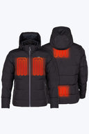 Mobile Warming Technology Jacket Crest 2.0 Down Jacket Men's - Black Heated Clothing