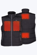 Mobile Warming Technology Vest Crest 2.0 Down Vest Men's - Black Heated Clothing