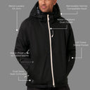 Mobile Warming Technology Jacket Denali Snow Jacket Men's - Black Heated Clothing - product view 5