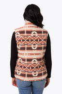 Mobile Warming Technology Vest Upland High-Pile Long Printed Vest Women's - Clay Aztec Heated Clothing - product view 6