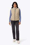 Mobile Warming Technology Vest Upland High-Pile Vest Women's - Coffee Heated Clothing - product view 5