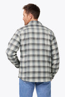 Mobile Warming Technology Jacket Heated Flannel Jacket Men's - Grey Heated Clothing - product view 6