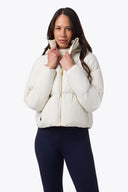 Mobile Warming Technology Jacket Cloud IX Crop Puffer Heated Jacket Women's - Cream Heated Clothing - product view 5