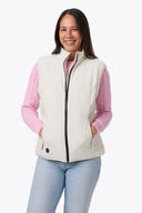 Mobile Warming Technology Vest Trek 2.0 Fleece Vest Women's - Cream Heated Clothing - product view 5